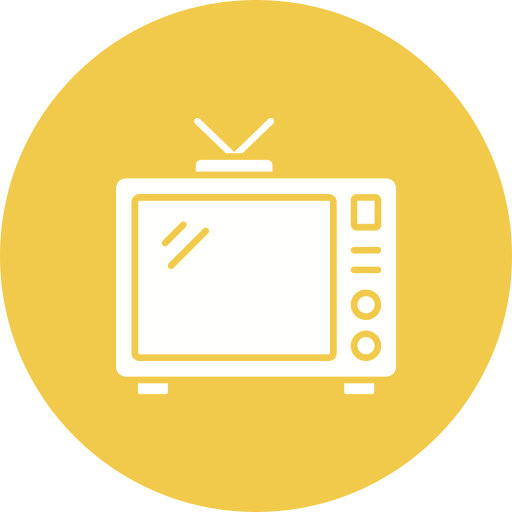 Television Generic color fill icon