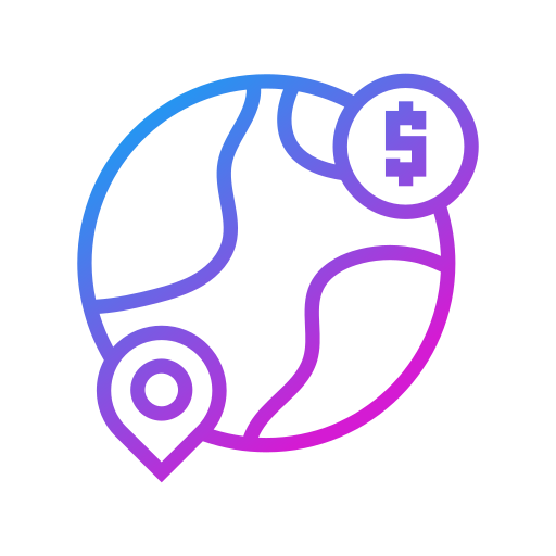 transaction Generic gradient outline Icône