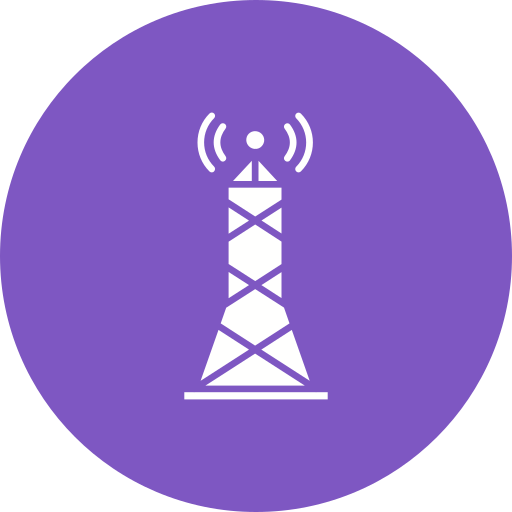 Signal tower Generic color fill icon