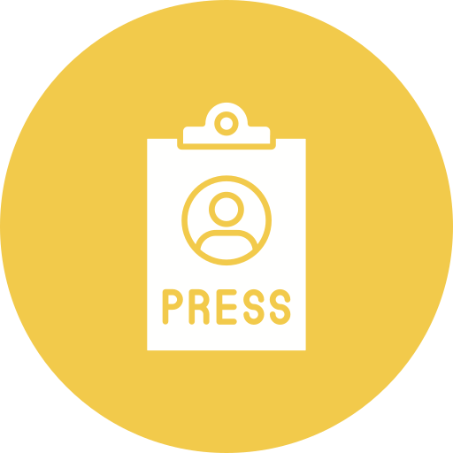 Press pass Generic color fill icon