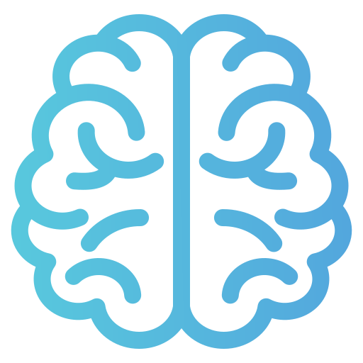 인간의 뇌 Generic gradient outline icon