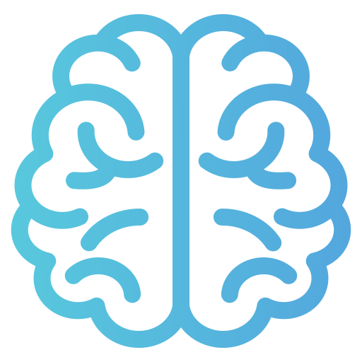 menselijke brein Generic gradient outline icoon