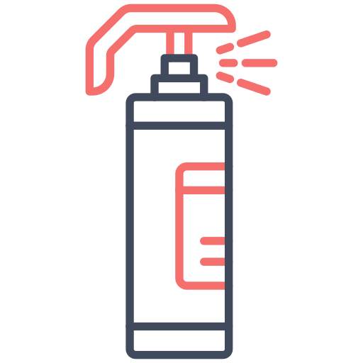 spray au poivre Generic color outline Icône