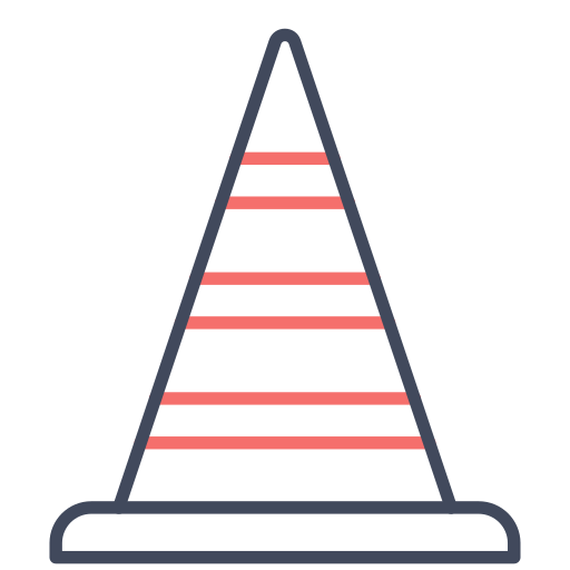Traffic cone Generic color outline icon