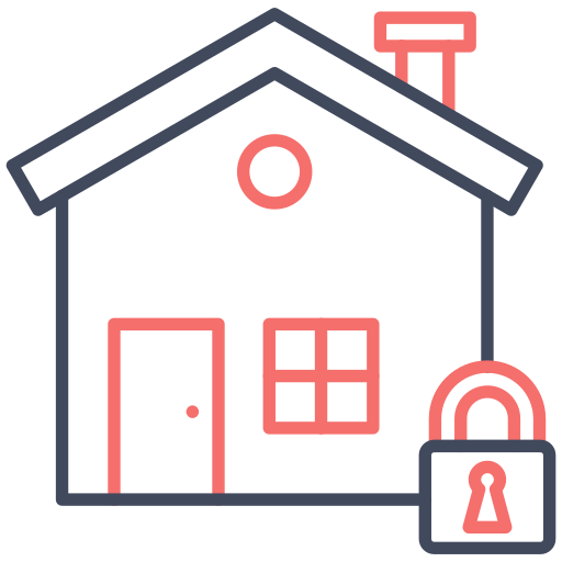 Домашняя безопасность Generic color outline иконка