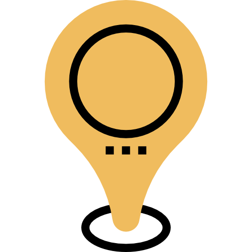 Location pin Meticulous Yellow shadow icon