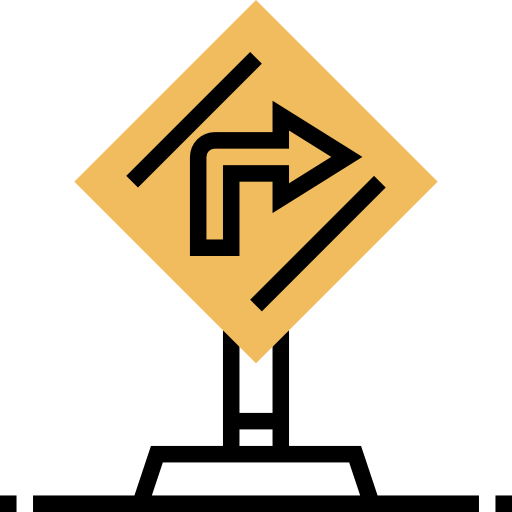 znak drogowy Meticulous Yellow shadow ikona