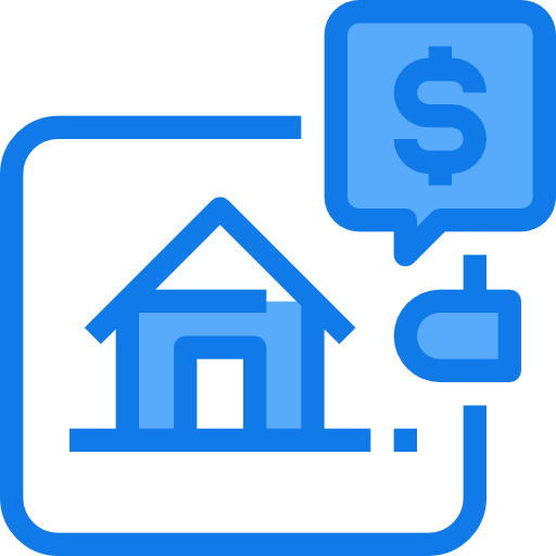 Mortgage Justicon Blue icon