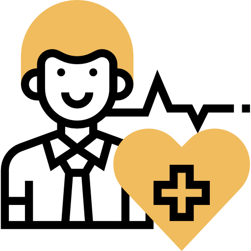 cuidado de la salud Meticulous Yellow shadow icono