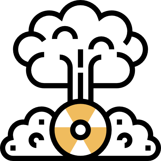 핵폭탄 Meticulous Yellow shadow icon