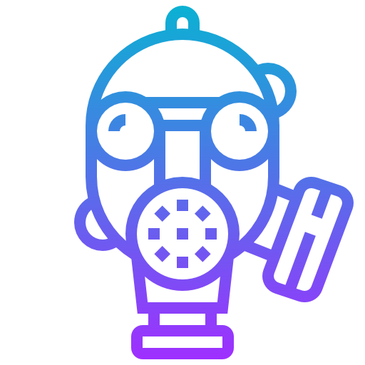 gasmasker Meticulous Gradient icoon
