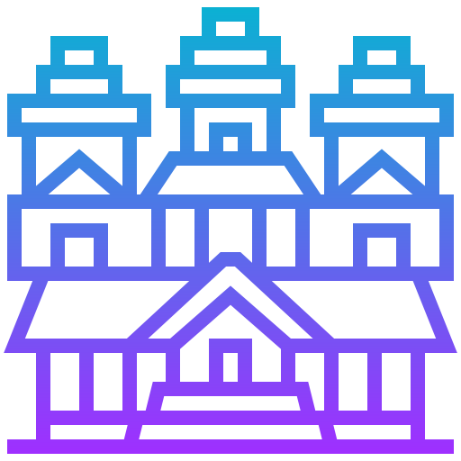 angkor wat Meticulous Gradient icon