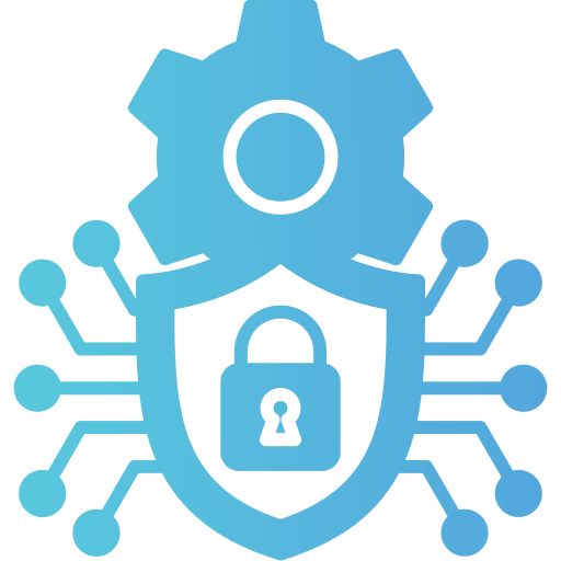 bezpieczeństwo cybernetyczne Generic gradient fill ikona