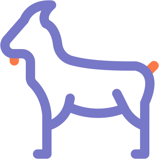 Goat Generic color outline icon