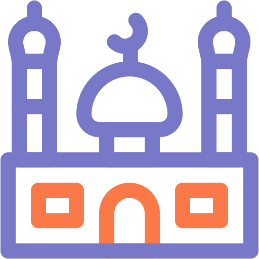 minaret Generic color outline icoon