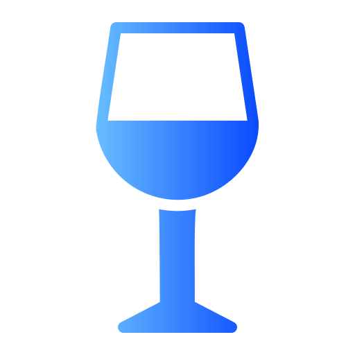 Бокал для вина Generic gradient fill иконка