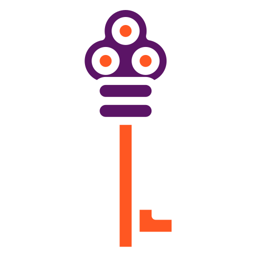 Medieval key Generic color fill icon
