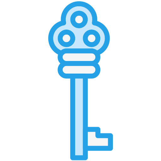 Medieval key Generic color lineal-color icon