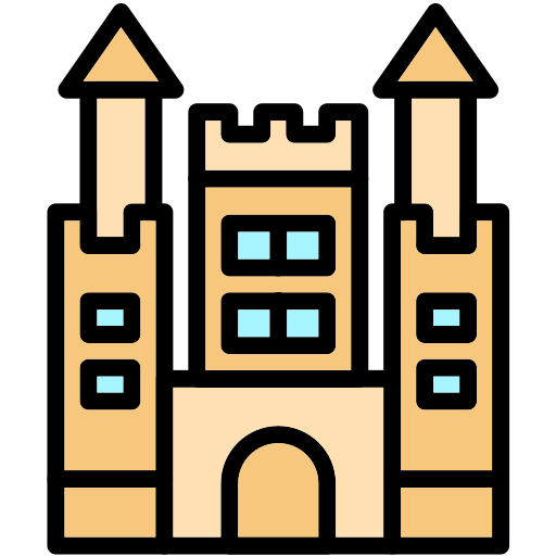 zamek Generic color lineal-color ikona