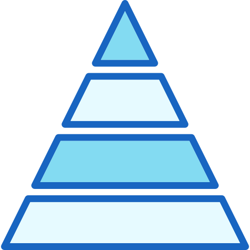pirámide Generic color lineal-color icono