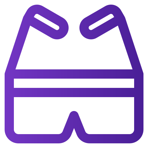 okulary Generic gradient outline ikona