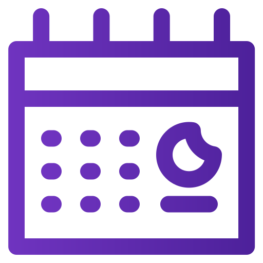 Calendar Generic gradient outline icon