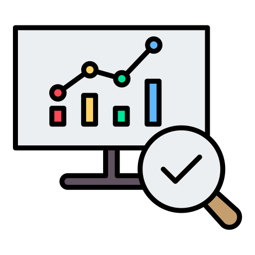 Market research Generic color lineal-color icon