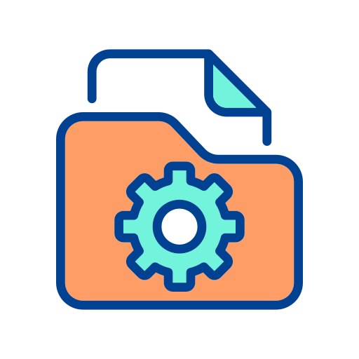 File setting Generic color lineal-color icon