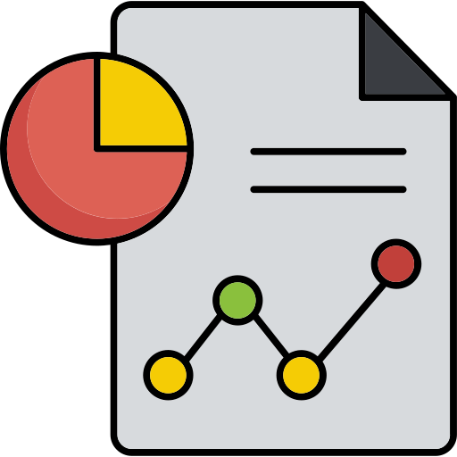 재무 보고서 Generic color lineal-color icon