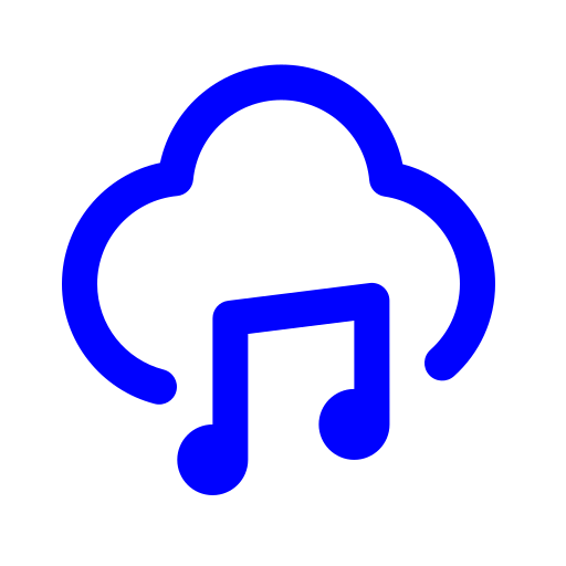 Музыкальное облако Generic color outline иконка