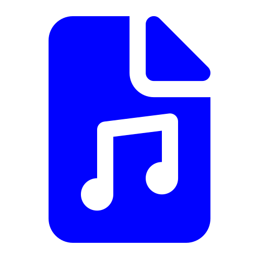 Music file Generic color fill icon