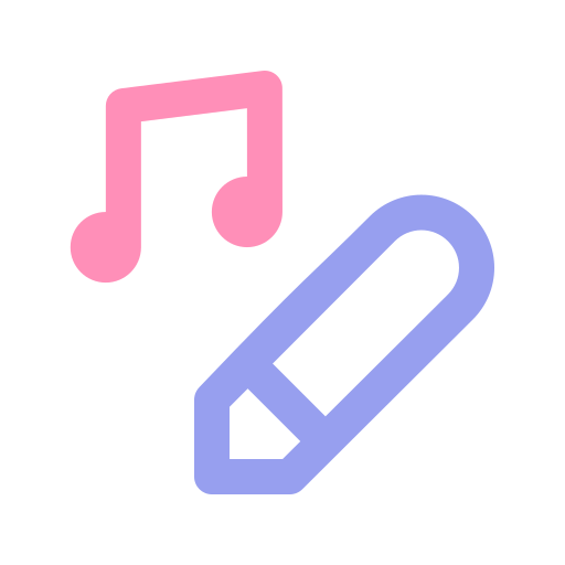 muziek bewerken Generic color outline icoon