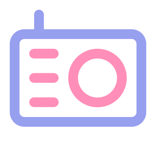 Radio Generic color outline icon