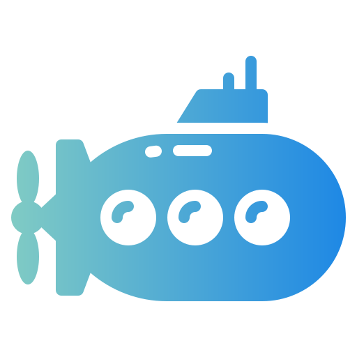onderzeeër Generic gradient fill icoon