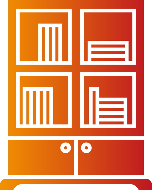 Bookcase Generic gradient fill icon