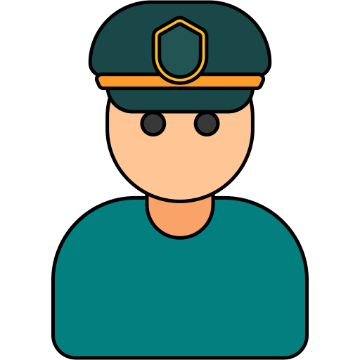 polizia stradale Generic color lineal-color icona