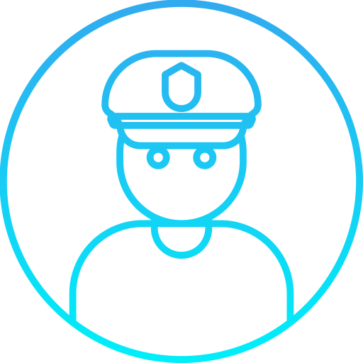 policía Generic gradient outline icono