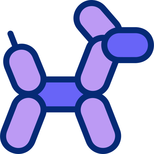 Balloon dog Basic Accent Lineal Color icon