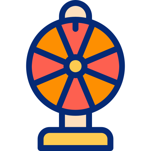 roue de fortune Basic Accent Lineal Color Icône