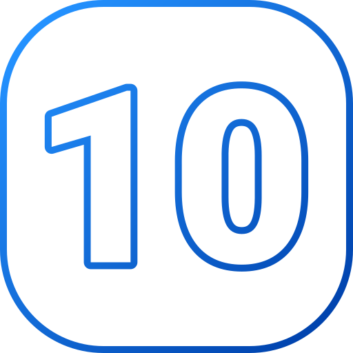 10 Generic gradient outline ikona