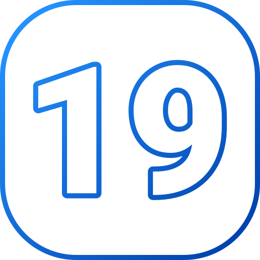 19 Generic gradient outline icoon