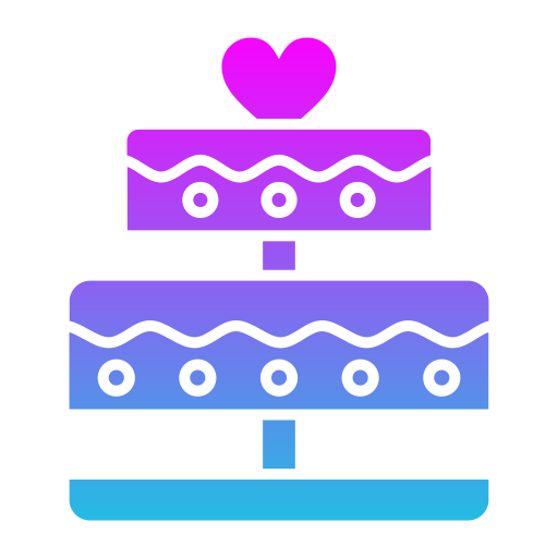 pastel de boda Generic gradient fill icono