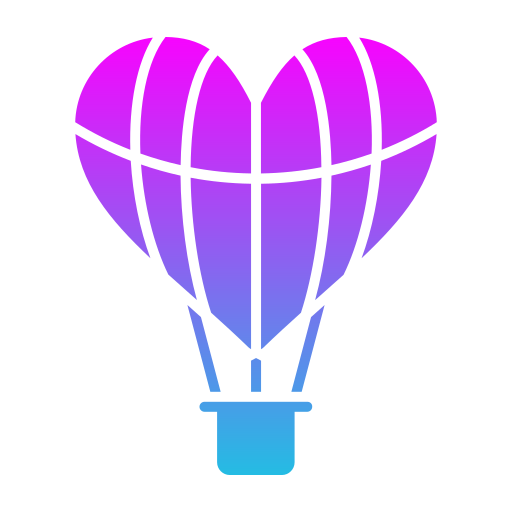 Hot air ballon Generic gradient fill icon