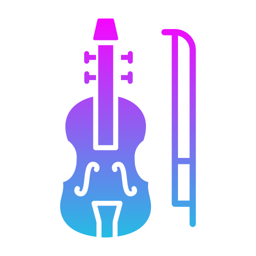 바이올린 Generic gradient fill icon