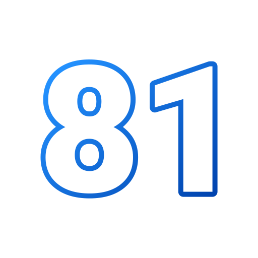 81 Generic gradient outline icona