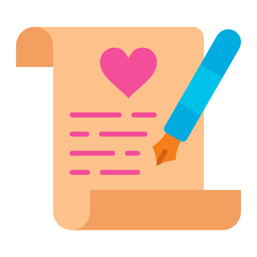 Wedding contract Generic color fill icon