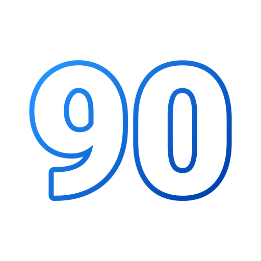 90 Generic gradient outline Icône