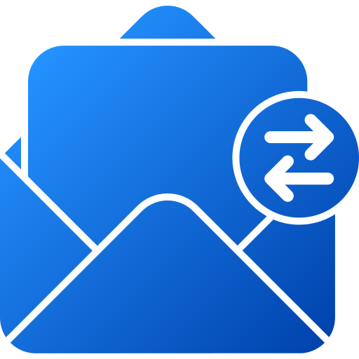 e-mails austauschen Generic gradient fill icon