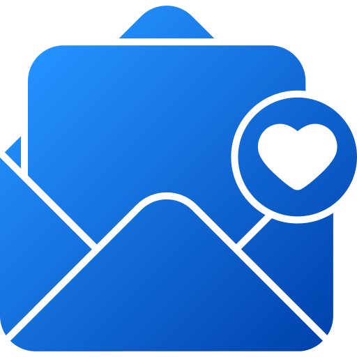 Love message Generic gradient fill icon