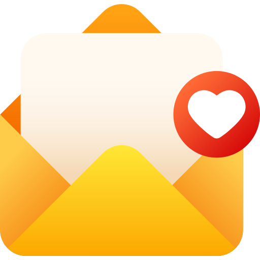 Love message Generic gradient fill icon